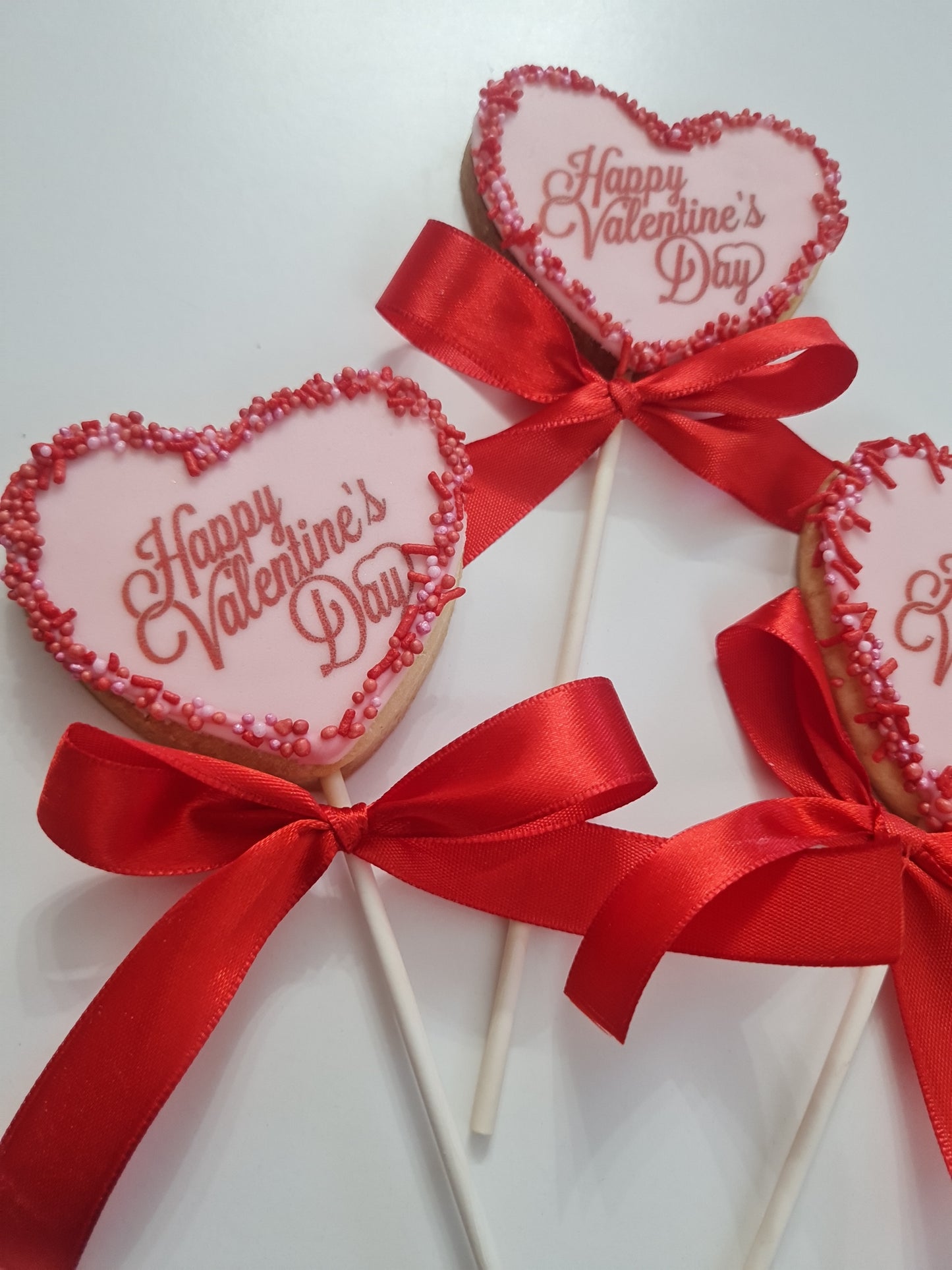 BISCOTTI SU STECCO "HAPPY VALENTINE'S DAY"