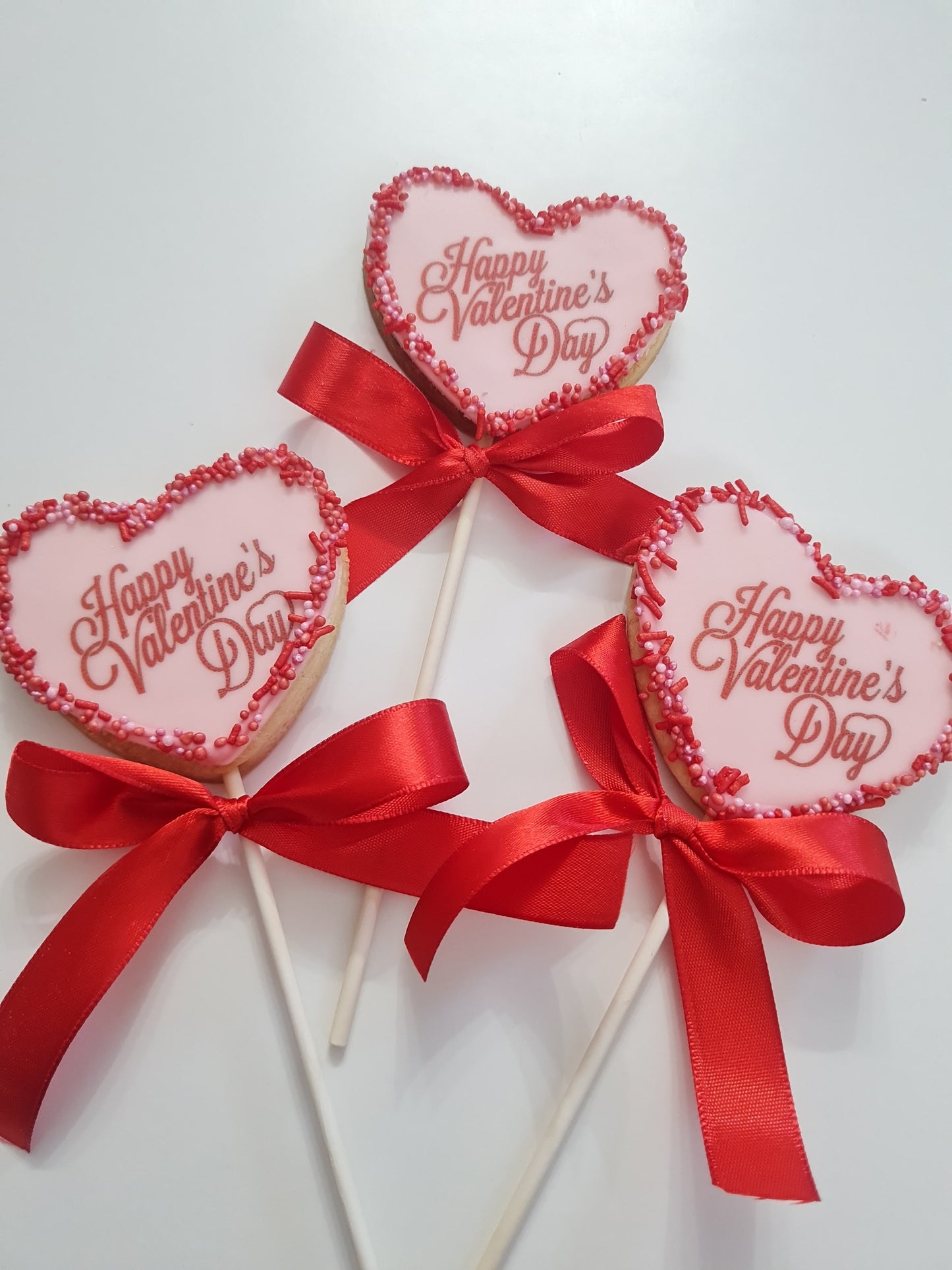 BISCOTTI SU STECCO "HAPPY VALENTINE'S DAY"